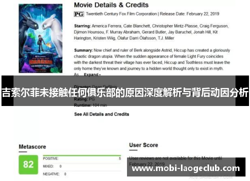 吉索尔菲未接触任何俱乐部的原因深度解析与背后动因分析